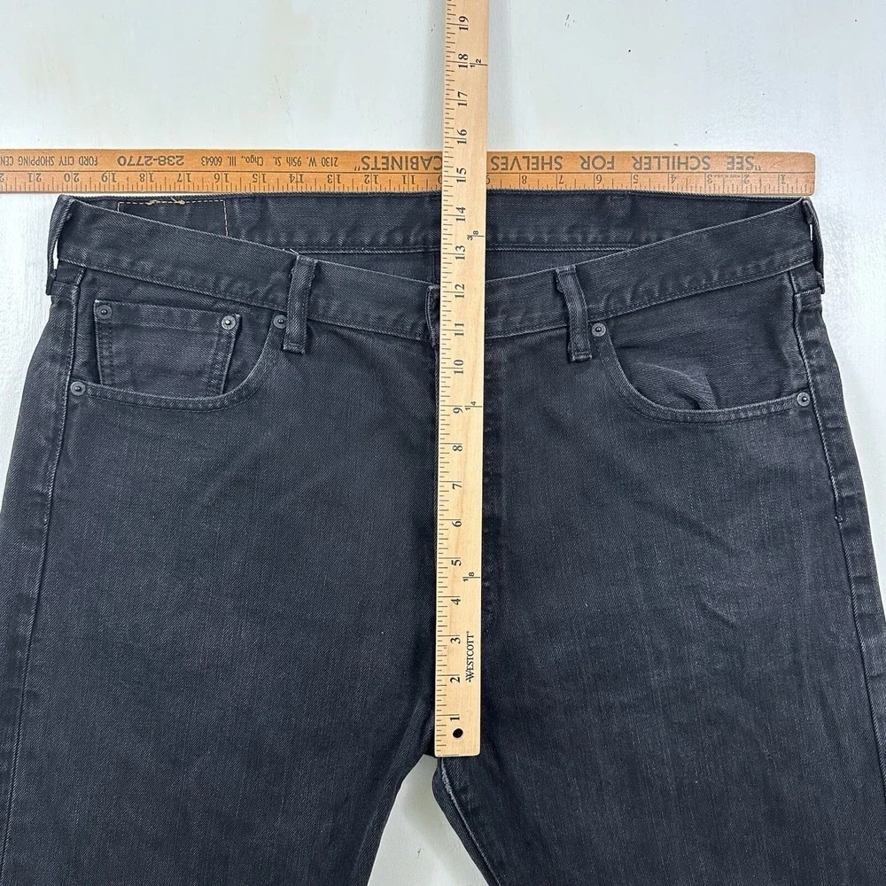 LEVI'S Men's 501 Original Fit Button Fly Jeans‎ Black Size 40x32 Cotton Straight